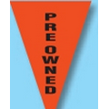 30' Stock Pre-Printed Message Pennant String- Pre-Owned